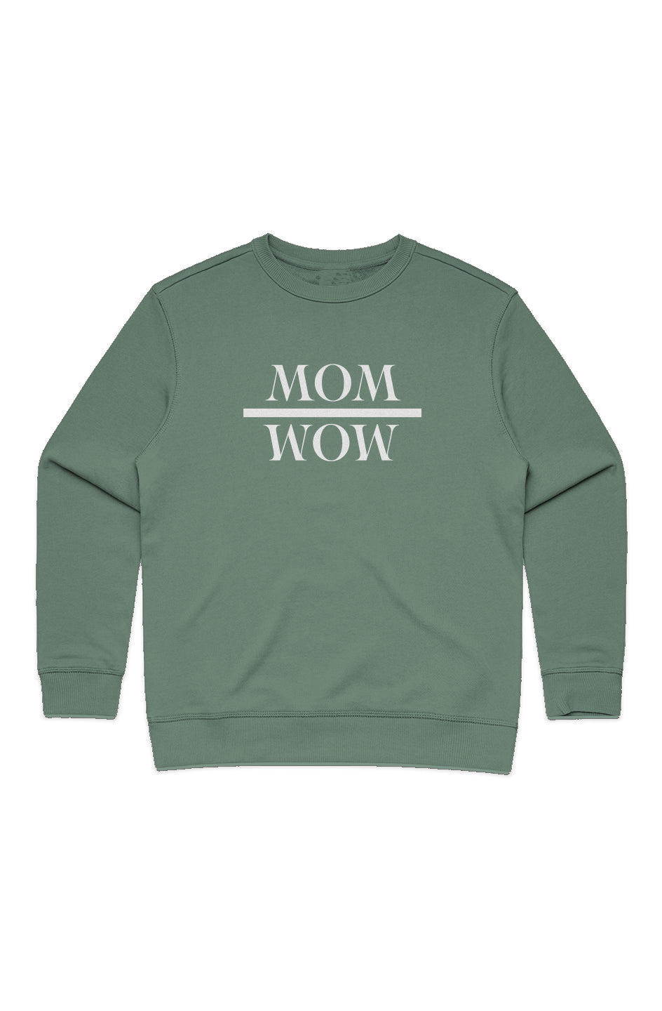 Wow Mom luxe women's sweatshirt - sage green