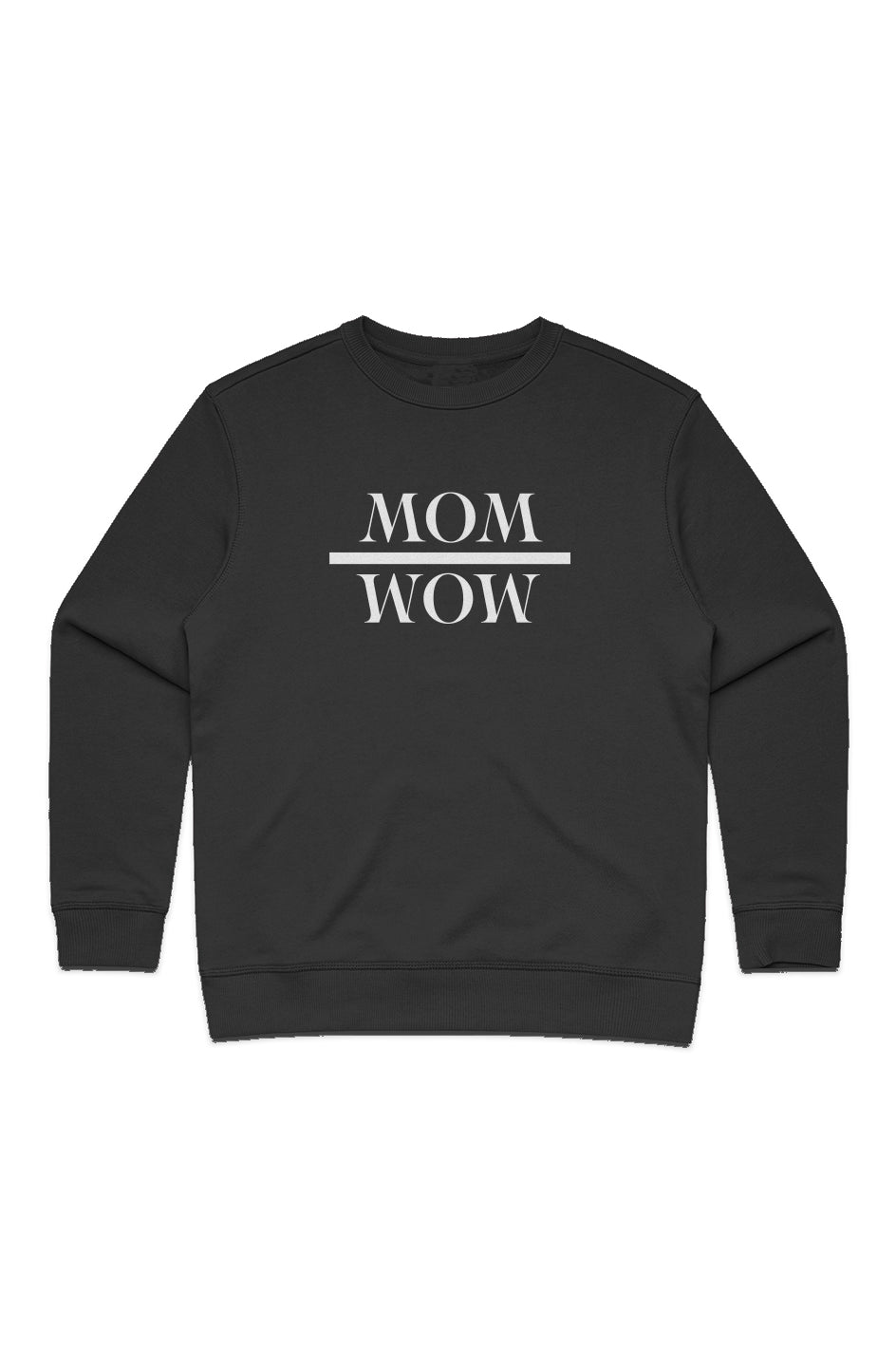 Wow Mom luxe women's sweatshirt - black